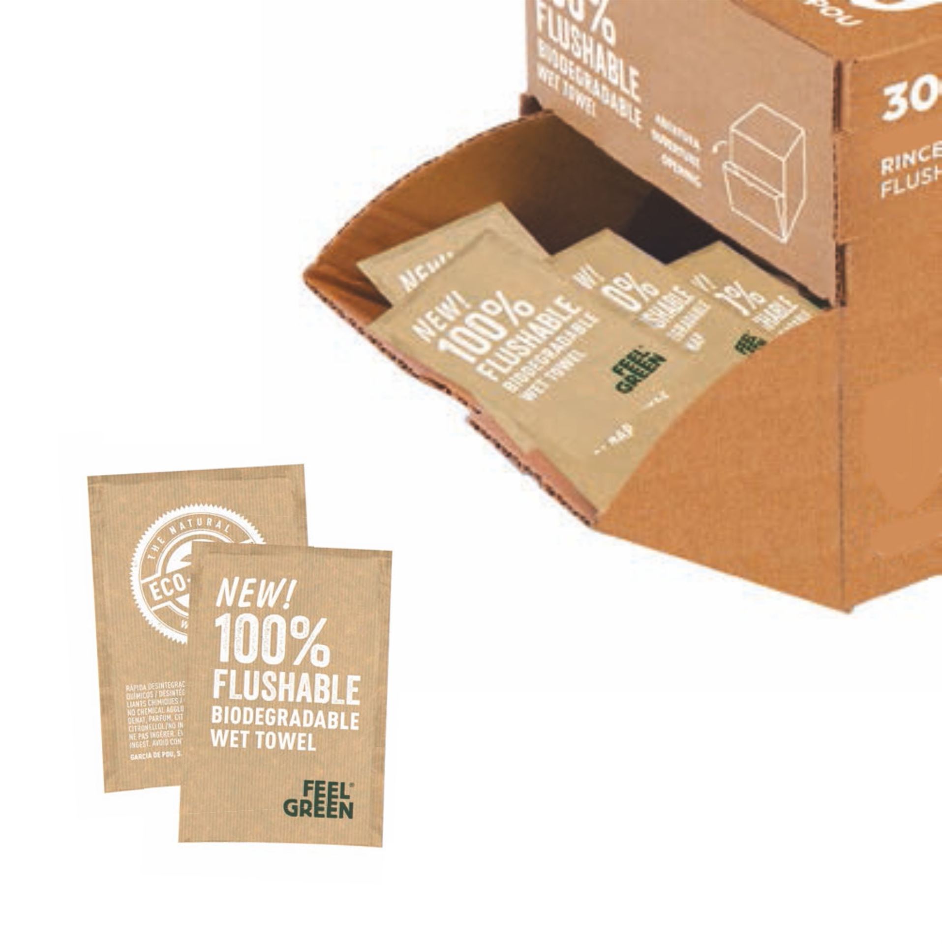 Compostable wet shop wipes